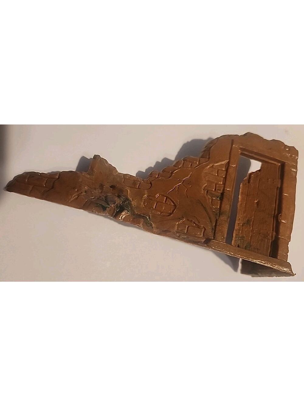 Marx Destroyed House Building - Brown Green Swirl Battleground Iwo Jima